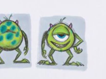 Una ilustraci&oacute;n de Mike, protagonista de la &#039;Monstruos&#039;, de los estudios Pixar. 