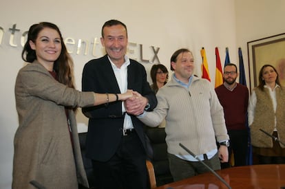 Los miembros del tripartito.