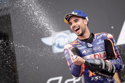 Miguel Oliveira celebra su primera victoria en MotoGP en el Red Bull Ring.