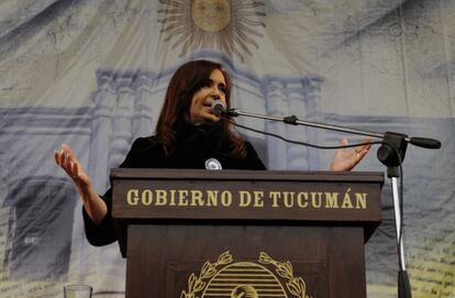 La presidenta de Argentina, Cristina Fernandez en Tucumán