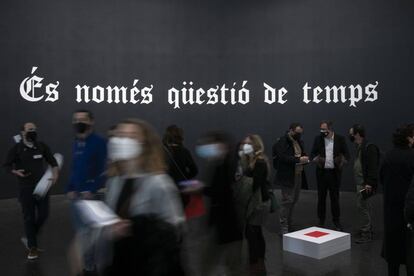 'Untitled (It’s Just a Matter of Time)', obra de González-Torres del 1992, que es pot veure a la mostra del Macba.