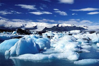 Glaciar de Vatnajokull, en Islandia.