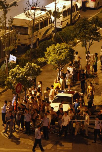 Huelga de taxistas en Hangzhou, en agosto.