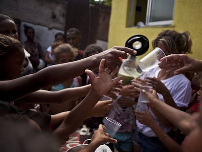 La comunidad de Jardim Gramacho, donde estuvo ubicado el vertedero más grande de América Latina, Río de Janeiro (Brasil).