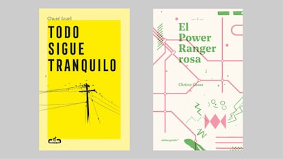 Portadas de 'Todo sigue tranquilo' y 'El Power Ranger rosa'.