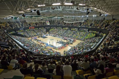 Imagen de pabellón de Miribilla en el que disputa sus partidos el Bilbao Basket