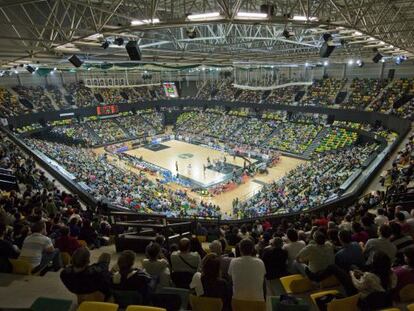 Imagen de pabellón de Miribilla en el que disputa sus partidos el Bilbao Basket
