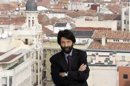 Massimo Cacciari, en la terraza del Círculo de Bellas Artes de Madrid.