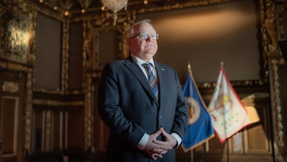 Tim Walz este martes en El Capitolio de los Estados Unidos.