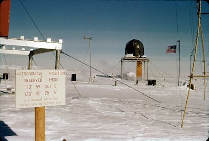 La estación polar Byrd, en la Antártida, en 1959-60.