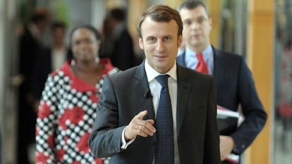 O ministro da Economia da França, Emmanuel Macron.