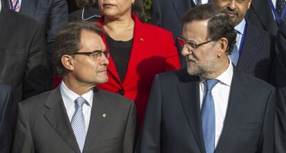 Artur Mas y Mariano Rajoy el pasado octubre. 