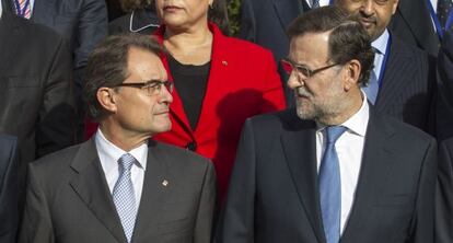 Artur Mas y Mariano Rajoy el pasado octubre.