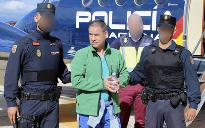 Antonio Troitiño, el pasado viernes a su llegada a España desde Londres.