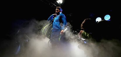 Nadal accede a la pista del O2 de Londres, el pasado lunes.