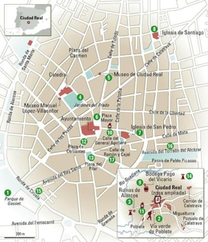 Plano de Ciudad Real.