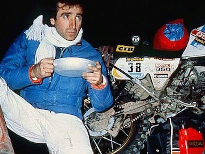 Juan Porcar, en el Dakar de 1982.