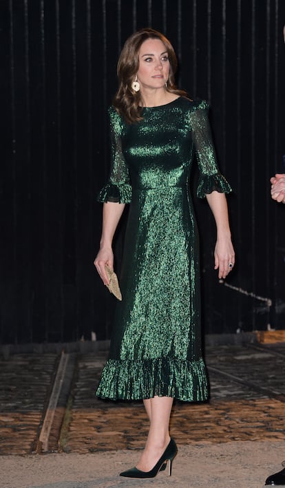 Kate Middleton, con el vestido 'Falconetti' de Vampire's Wife en 2020 en Dublín.