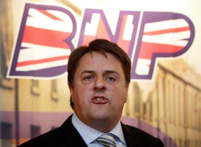 El líder del Partido Nacional Británico (BNP), Nick Griffin.