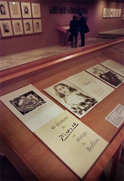 Aspecto de la exposición <i>Picasso y los libros.</i>