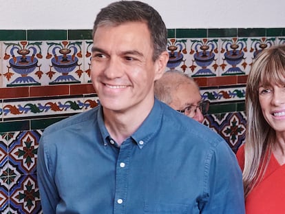 Pedro Sánchez y su esposa, Begoña Gómez, llegaban el pasado 23 de julio a votar en un colegio electoral en Madrid en las generales.