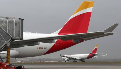 Un avi&oacute;n de Iberia, en una imagen de archivo.