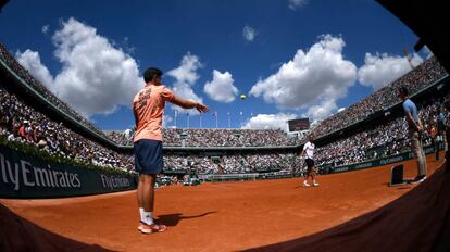 Imagen de la pista central de Roland Garros.