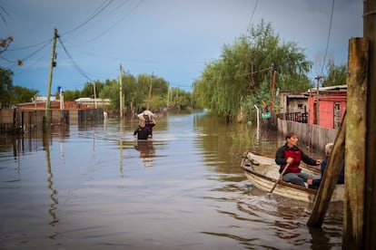 Inundaciones en la provincia de Campana, el 17 de mayo.