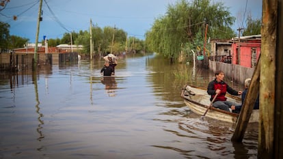 Inundaciones en la provincia de Campana, el 17 de mayo.