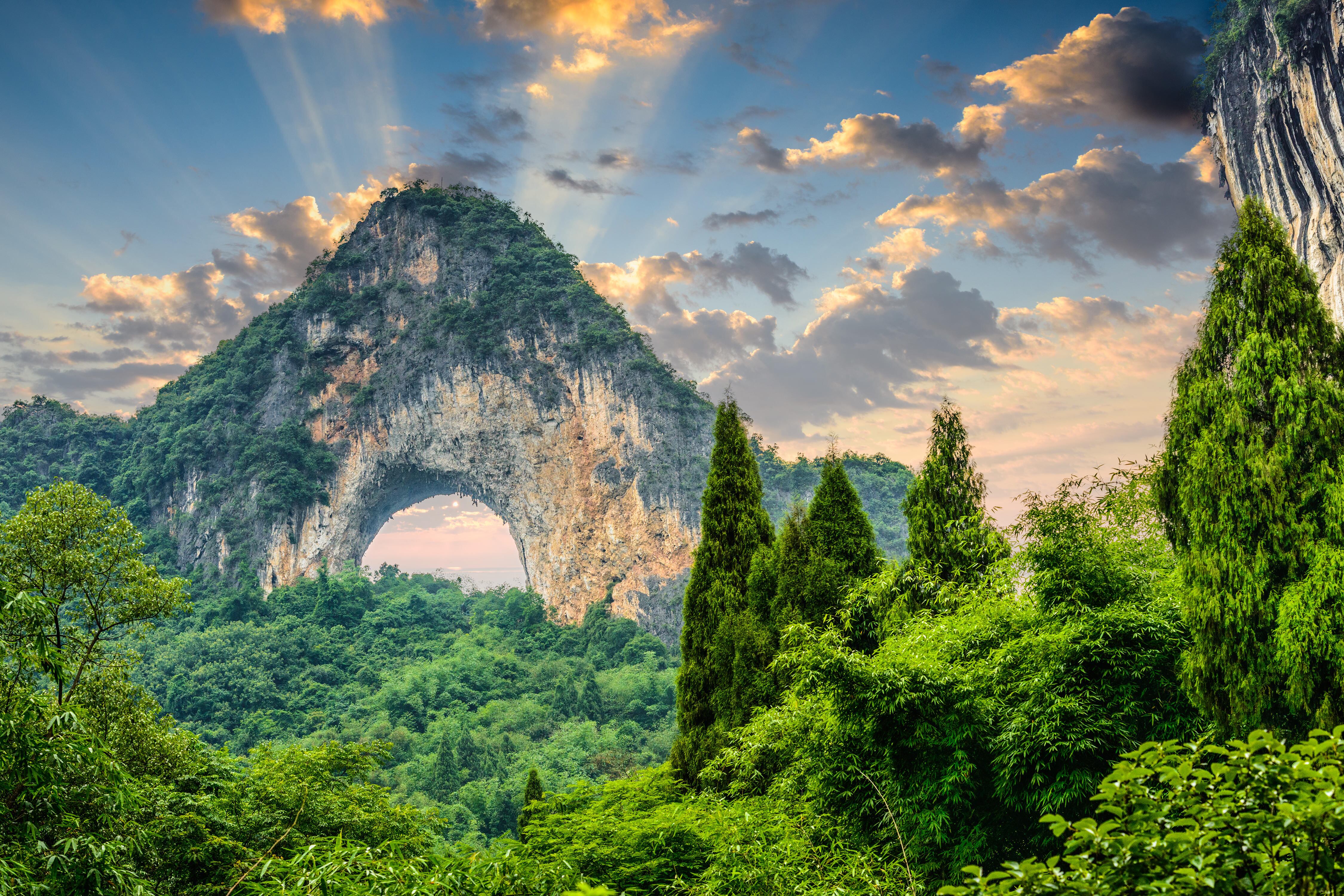 Moon Hill en Yangshuo.