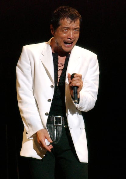 Eikichi Yazawa, el símbolo del rock japonés, en Tokio en 2004.