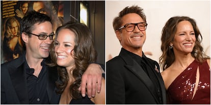 Robert Downey Jr. y Susan Downey (20 años casados). Mantener viva la llama en un matrimonio no es fácil, requiere de mucho esfuerzo y de tener algún truco bajo la manga. El del actor y la productora es “la regla de las dos semanas”, en palabras de ella a la revista ‘People’ el 14 de marzo de 2024. “No pasamos más de dos semanas sin vernos y sin que la familia esté junta. Mantienes la regla básica de dos semanas y luego no intentas pensar demasiado en el futuro, porque gran parte de lo que hacemos es extrañamente impredecible. Nunca se sabe”, explicó entonces. La pareja se conoció en 2003 durante el rodaje de ‘Gothika’ y contrajeron matrimonio en 2005 en Los Hamptons (Nueva York). Tienen dos hijos en común: Exton Elias, que nació en 2012, y Avi Roel, en 2014. El intérprete también es padre de Indio, que nació en 1993 fruto de su relación con la cantautora Deborah Falconer.