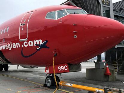 Imagen de archivo de un avión de Norwegian