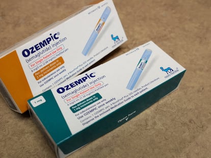 Cajas de Ozempic, fármaco antidiabetes de Novo Nordisk.