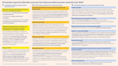 Principales aspectos laborales para 2025 Gráfico