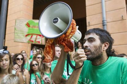 Protesta en el segundo d&iacute;a de huelga de profesores en Baleares.