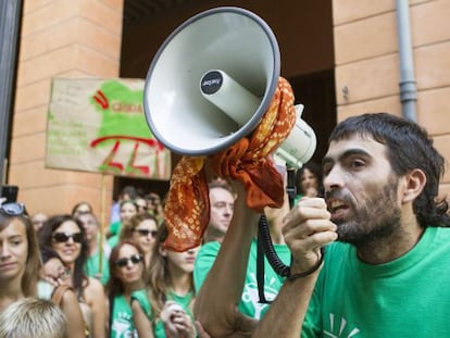 Protesta en el segundo d&iacute;a de huelga de profesores en Baleares.