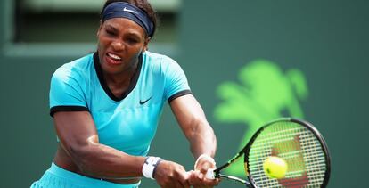 Serena Williams, durante su encuentro con Svetlana Kuznetsova.