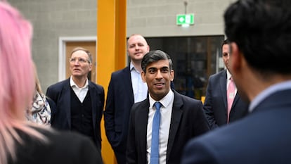 El primer ministro del Reino Unido, Rishi Sunak, visita este lunes una fábrica en East Yorkshire