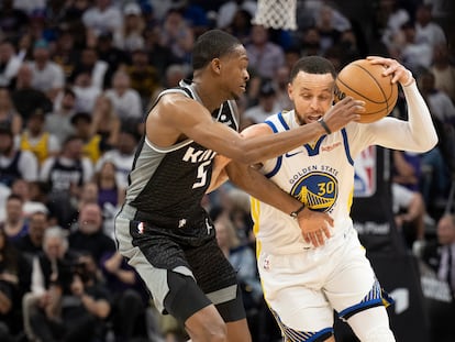 De'Aaron Fox pudo con Curry y con los Warriors en el primer duelo de la serie.