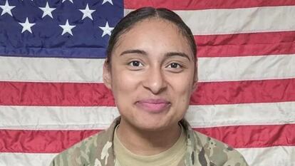 Katia Dueñas-Aguilar en una fotografía del Ejército de EE UU.