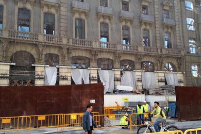 Lateral del Complejo Canalejas desde la calle de Alcalá.