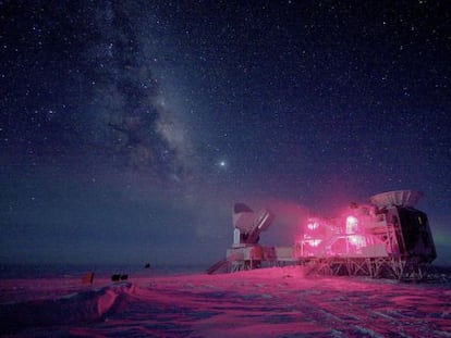 Telescopio Bicep-2 en el Polo Sur.