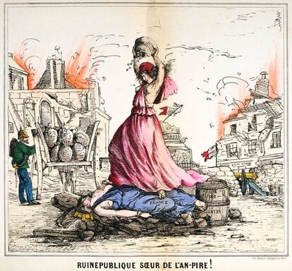 'Ruinepublique Soeur de l'An-pire' (1871), de Anon.