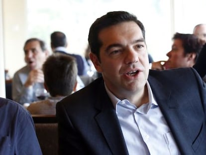 Alexis Tsipras, l&iacute;der de Syriza, este s&aacute;bado en Atenas.