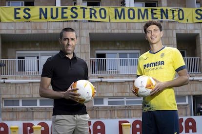 Bruno y Pau, la semana pasada en la ciudad deportiva del Villarreal. / ÁNGEL SÁNCHEZ