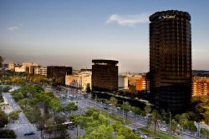 Vista de la sede de CaixaBank