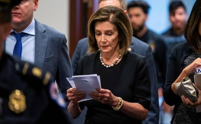 Nancy Pelosi, el miércoles en el Congreso.