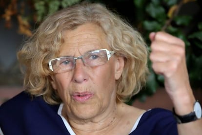 Manuela Carmena, durante una entrevista la semana pasada.