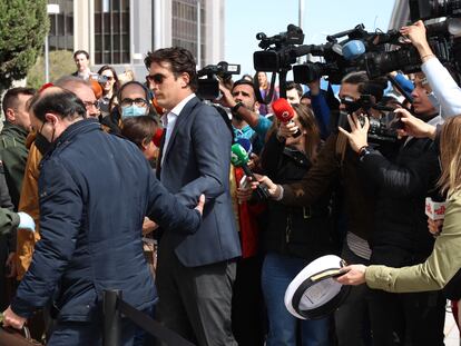 Luis Medina, a su llegada a los juzgados de Plaza Castilla (Madrid), el pasado 25 de abril.